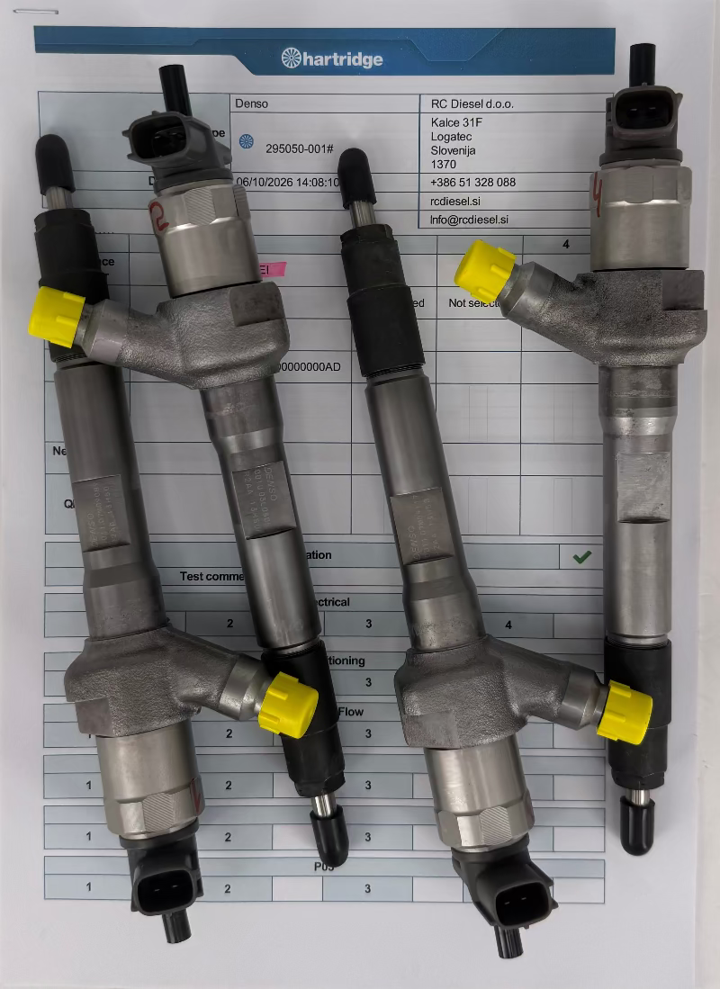 R2AA13H50, 2950500011, 293400-0010, 295050001, 295050-0010, DCRI300010 DENSO injector (SET x 4 pcs) REMAN for Mazda. Order info@rcdiesel.eu/ +386 51 328088.