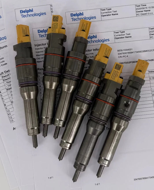 2047600 DELPHI DAF injectors REMAN set x 6 pcs.