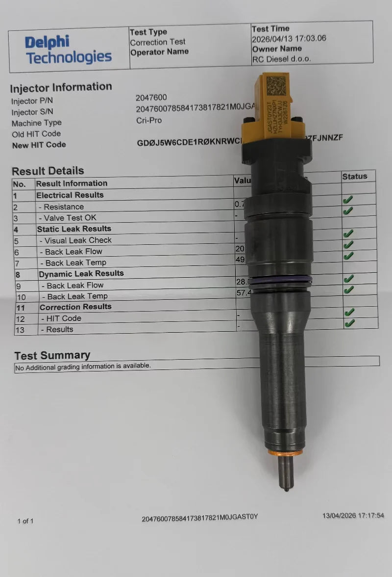 2047600, 2411620, 42055879, BEBJ1D04001, 28503844, 28429899, 28425042 DELPHI injector REMAN for DAF EURO 6. Order info@rcdiesel.eu/ +386 51328088.