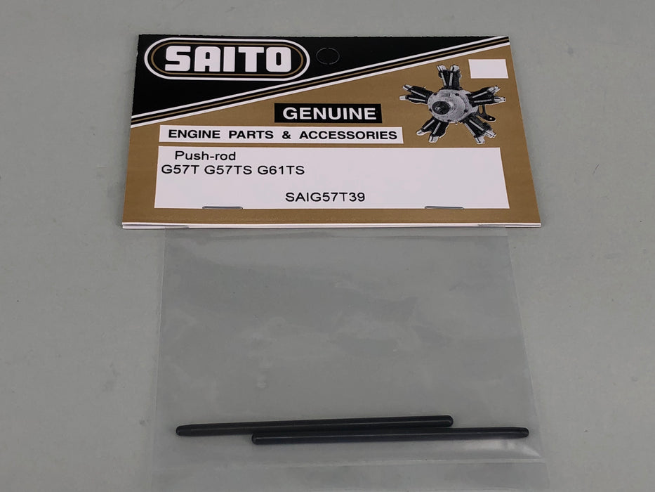 Saito Push-rod for Engines FG-57TS, FG-61TS, part number G57T-39 SAIG57T39
