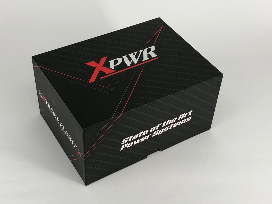Xpwr T3910 Motor Specifications Weight: 166 grams  KV: 820 Pole: 18 Recommended prop: 15 x 7 or 14 x 8 beechwood - ELECTRIC PROPS ONLY Maximum temperature (on outside of motor): 80C