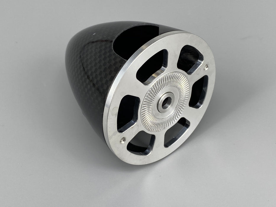 C.F Spinner 1.75" ( 45 mm ) Carbon  with Alloy base